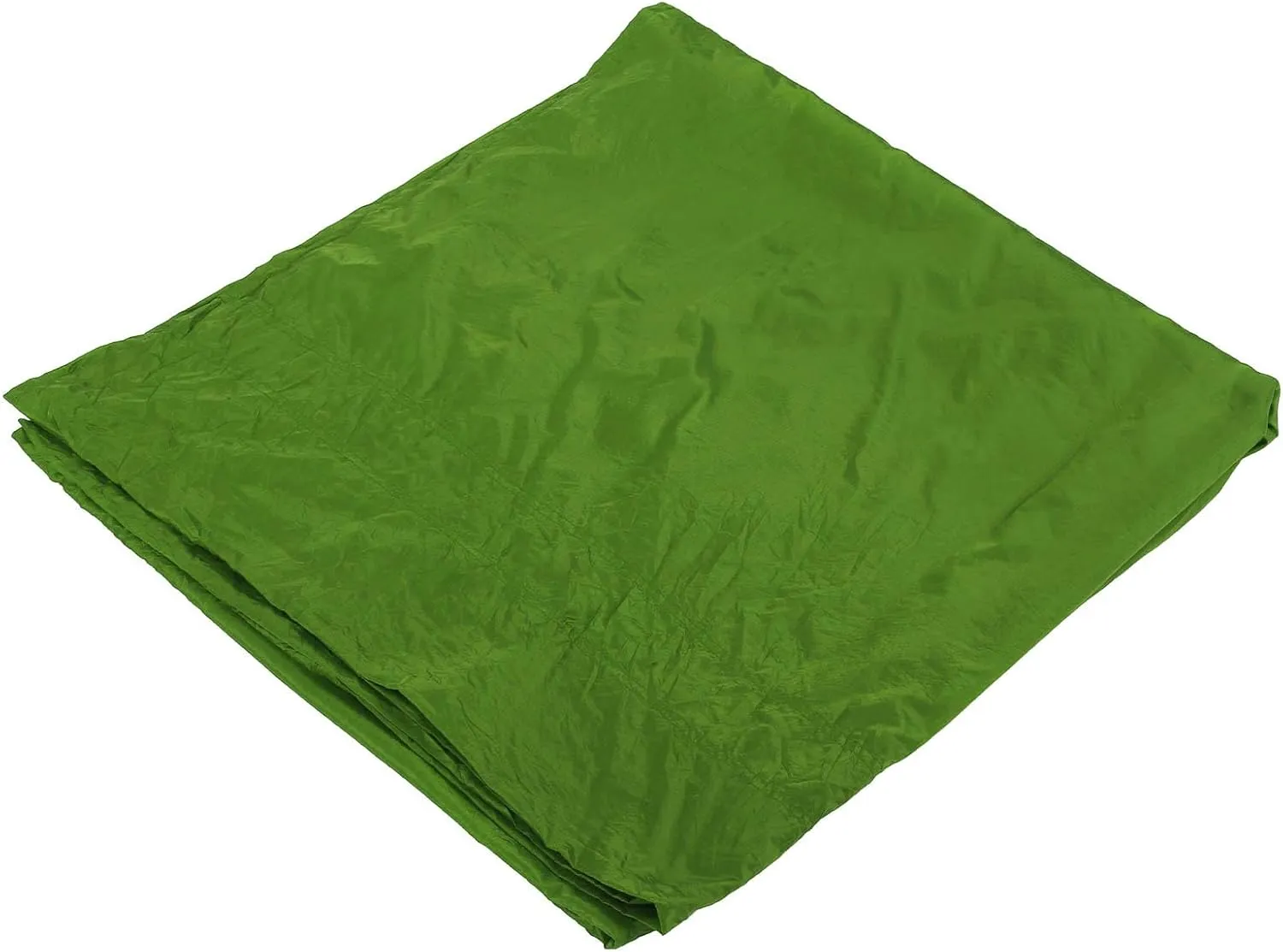 Portable Camping Hammock, Parachute Design with Anti Rollover Sides, Foldable to Palm Size, 200kg Bearing Capacity, Reinforced Aluminum Hooks, High Toughness Nylon Silicone (Grass Green)
