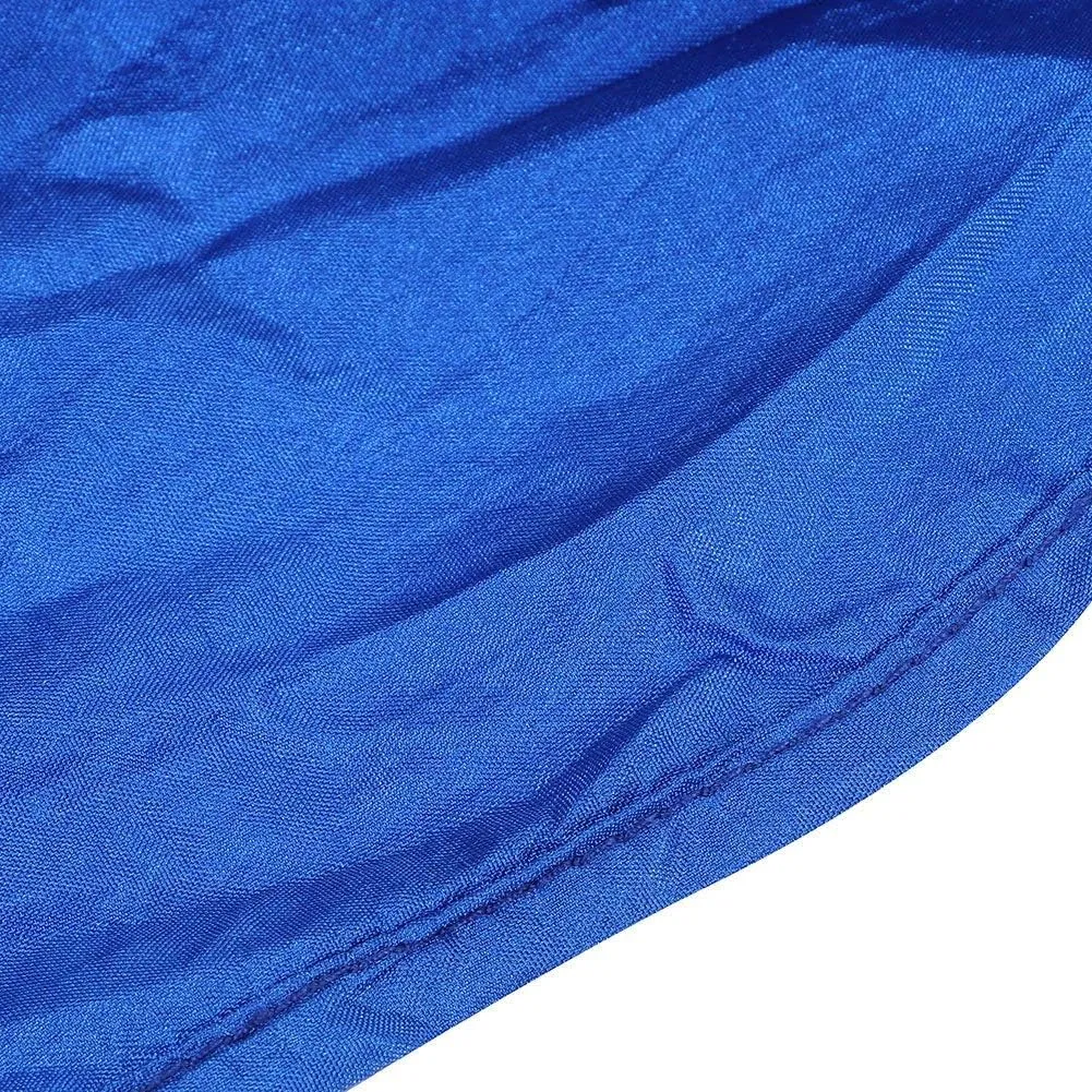 Portable Camping Travel Double Hammock Hanging Bed with Tree Strap, Lightweight Nylon Taffeta, Strong 200kg Capacity, Installation, Comfortable and Relaxing for Outdoors (Blue)