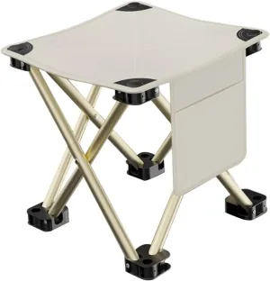 Portable Folding Camping Stool Lightweight Outdoor Foot Rest Durable Carbon Bracket for Hiking Fishing and Outdoor Relaxation Extra
