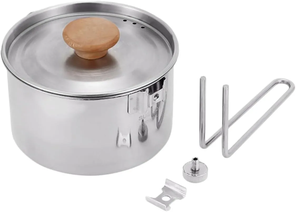 Portable Kettle for Hot Water Camping Kettle Kettle Camping Electric Tea Kettle Stainless Steel Camping Pot Hiking Utensil