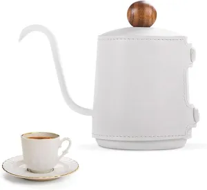 Portable Kettle Travel Stainless Steel Coffee Maker Tea Pot Long Narrow Spout Hand Drip Kettle Gooseneck Kettle Hand Brewed Drip Tea Water Kettle for All Stovetops