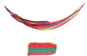 Portable Lightweight Travel Hammocks High Strength for Camping Garden Outdoor Single Double Hammock (Red)