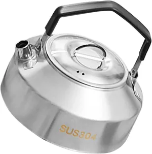 Portable Stovetop Kettle Large Capacity Camping Tea Pot Stainless Steel Water Heater for Outdoor