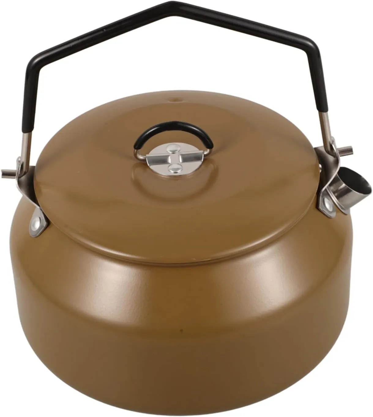 Portable Stovetop Kettle Lightweight Outdoor Tea Pot for Camping Capacity Water Boiler Stainless Steel Design Convenient for Boiling Water Making Tea