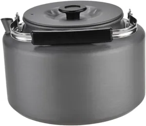 Portable Tea Pot for Camping 2l Aluminum Kettle Easy to Carry Heat Insulation Handle