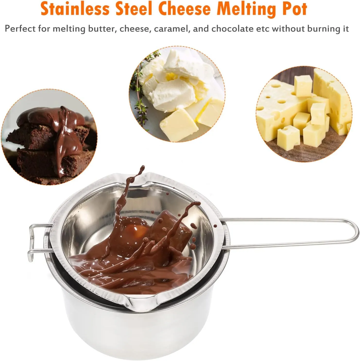 Pot Electric Shatterproof Warmer Small Heater Top Maker Melting Mixing Bowls with Lids Stove Kettle