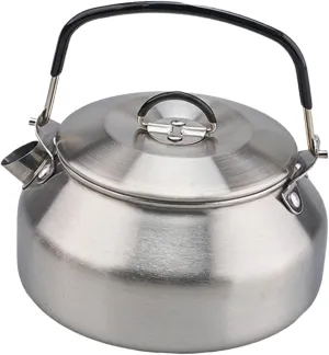 Premium Stainless Steel Tea Kettle for Outdoor Adventures 8L, silver, 13.5cmx7.5cm
