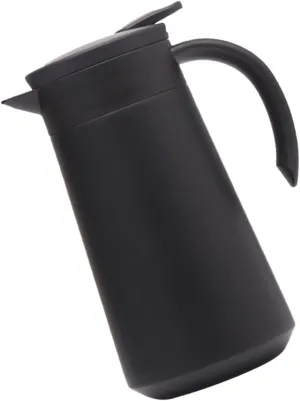 PRETYZOOM Portable 800ml Pot Double-layer Stainless Steel Teapot Heat Resistant Kettle for Home Kitchen Tea Coffee