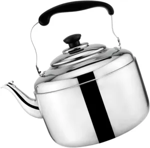 PRETYZOOM Whistling Tea Kettle Style Stainless Steel Pot Large Capacity Safe Quick Boil