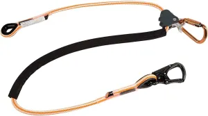ProClimb Arborist Positioning Lanyard by Pelican Rope - 1/2 in x 10 ft Polyester Rope with Aluminum Snap Hook - Adjustable, High Visibility, ANSI/OSHA Certified for Work Positioning and Tree Climbing
