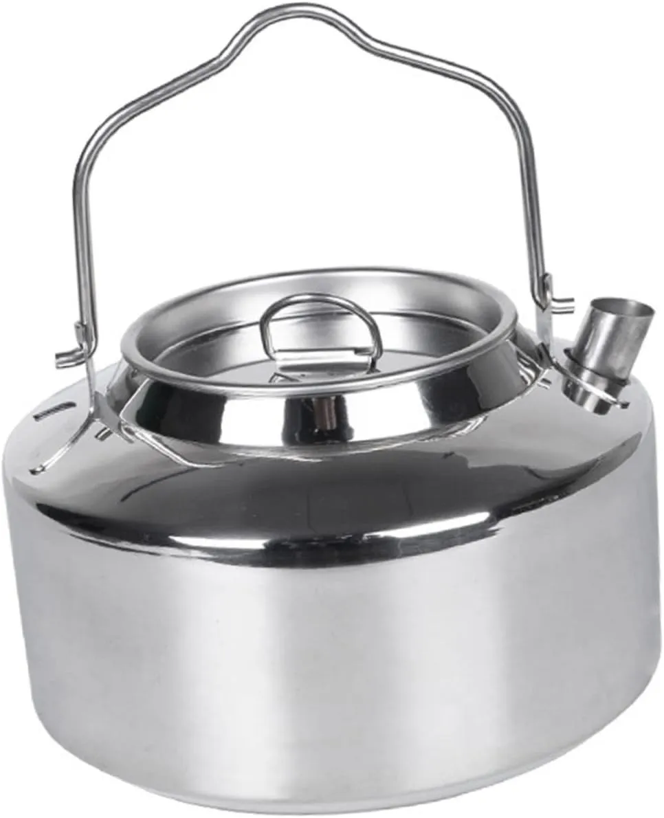 Professional Water Pot for Camping Camp Kettle Wear-Resistant Stainless Steel Kettle Outdoor Accessory