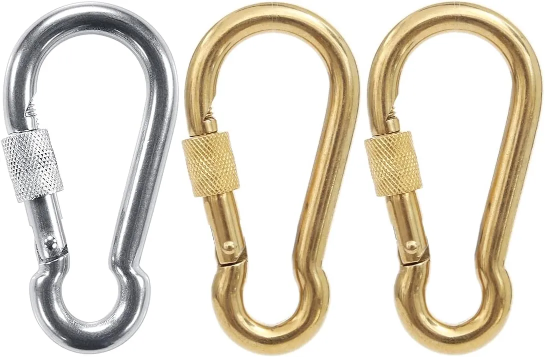PROND Locking Carabiners, Heavy Duty Carabiner, 316 Stainless Steel Screw Lock Carabiner Hooks