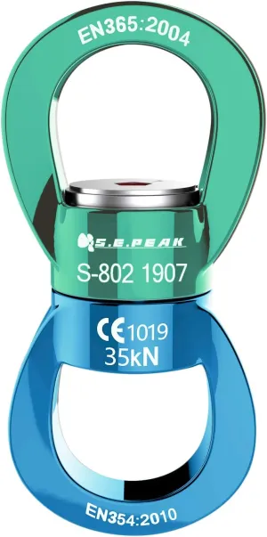 PROND Swing Swivel 35kN Safest Rotational Device, Swing Spinner, Carabiner Swivel, Climbing Rope Swivels for Children’s Web Tree Swing Setting, Aerial Dance, Hanging Hammock
