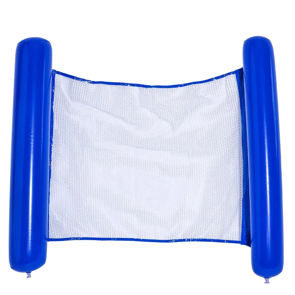 PVC Summer Inflatable Foldable Floating Row Swimming Pool Water Hammock Air Mattresses Bed Beach Water Sports Lounger Chair