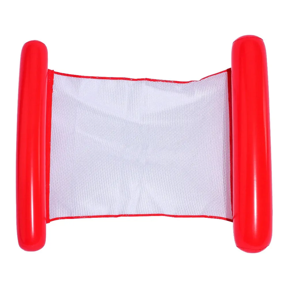 PVC Summer Inflatable Foldable Floating Row Swimming Pool Water Hammock Air Mattresses Bed Beach Water Sports Lounger Chair