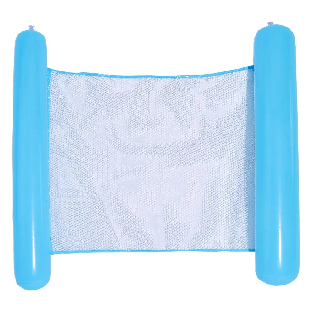 PVC Summer Inflatable Foldable Floating Row Swimming Pool Water Hammock Air Mattresses Bed Beach Water Sports Lounger Chair
