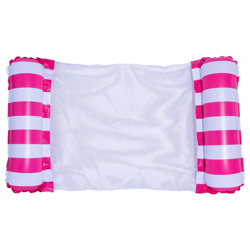 PVC Summer Inflatable Foldable Floating Row Swimming Pool Water Hammock Air Mattresses Bed Beach Water Sports Lounger Chair