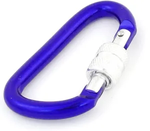 Qtqgoitem Blue Aluminum Alloy Bottle Holder D Shaped Lock Carabiner Hook (Model: b63 c06 4f8 699 39d)