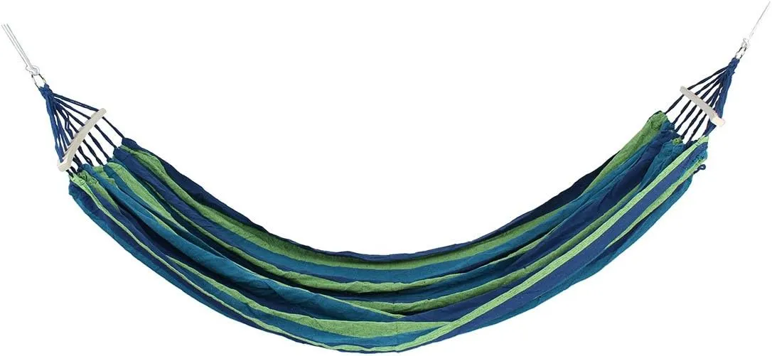 Qtqgoitem Canvas Outdoor Camping Travel Rope Swing Hanging Sleeping Bed Double Parachute Hammock (Model: af9 582 52d 86c f98)