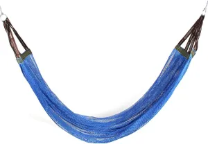 Qtqgoitem Nylon Camping Backyard Outfitter Double Nest Sleeping Bed Hanging Hammock Blue (Model: c92 77c 485 4af a9b)