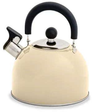 Quest Hamilton 2L Whistling Kettle - Cream