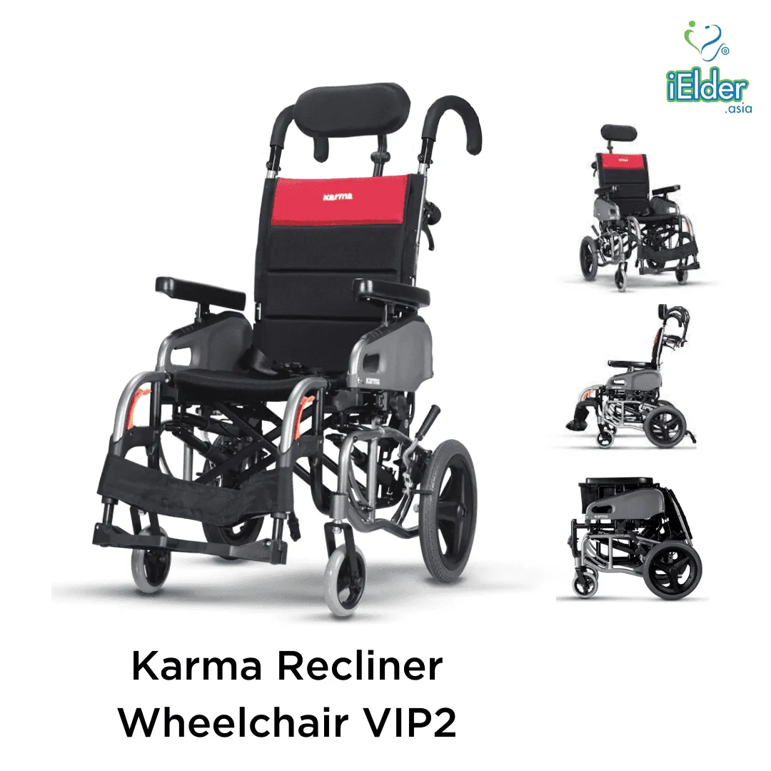 Reclining & Tilt in Space Wheelchair VIP2 | Karma