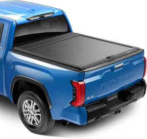 Retractable Hard Tonneau Cover Fits 2014-2025 Toyota Tundra 5.5-5.6 FT Truck Bed w/Deck Rail System