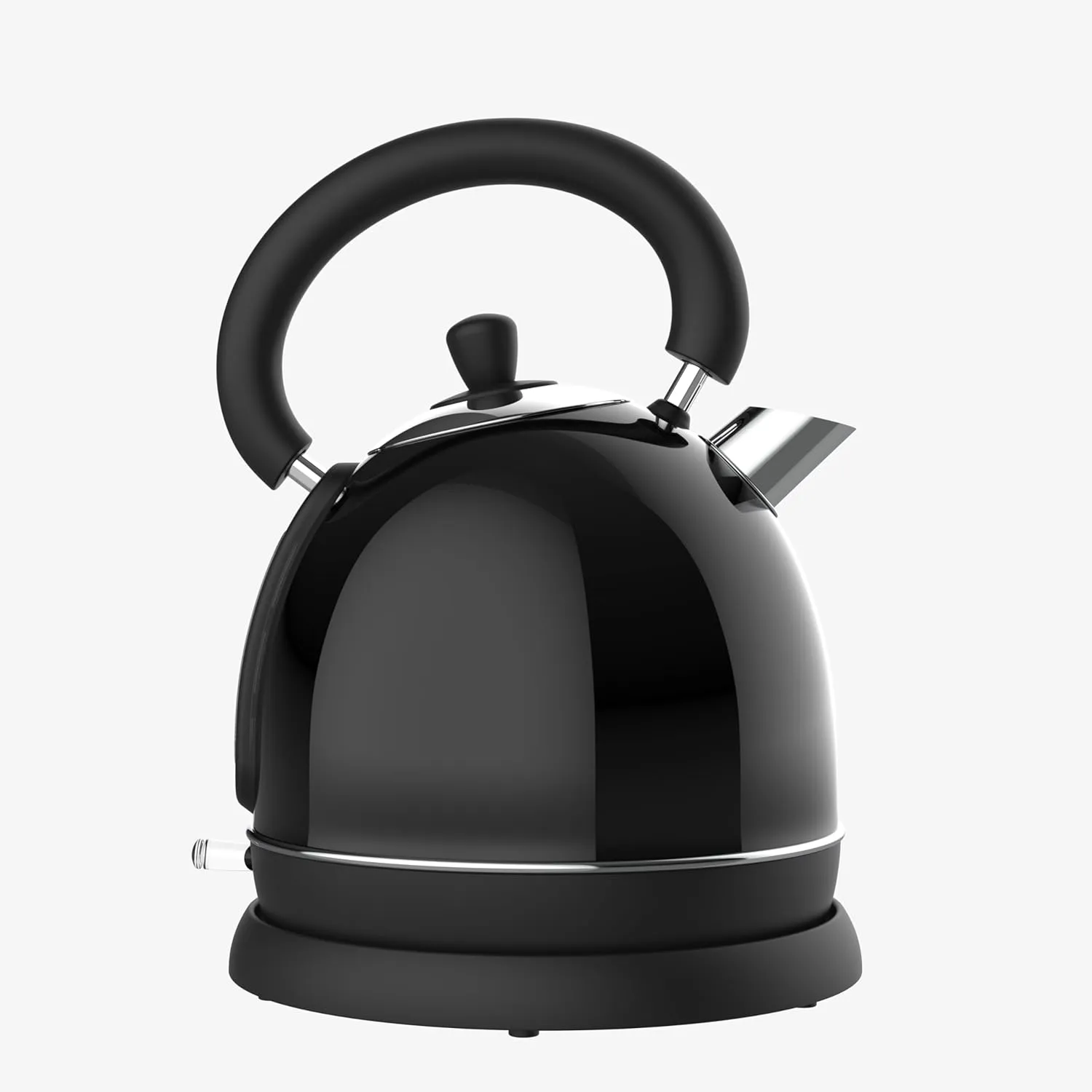 Retro Electric Hot Water Kettle with Speed Boil Tech, Bpa-Free, 1.8, Stainless Steel, Black