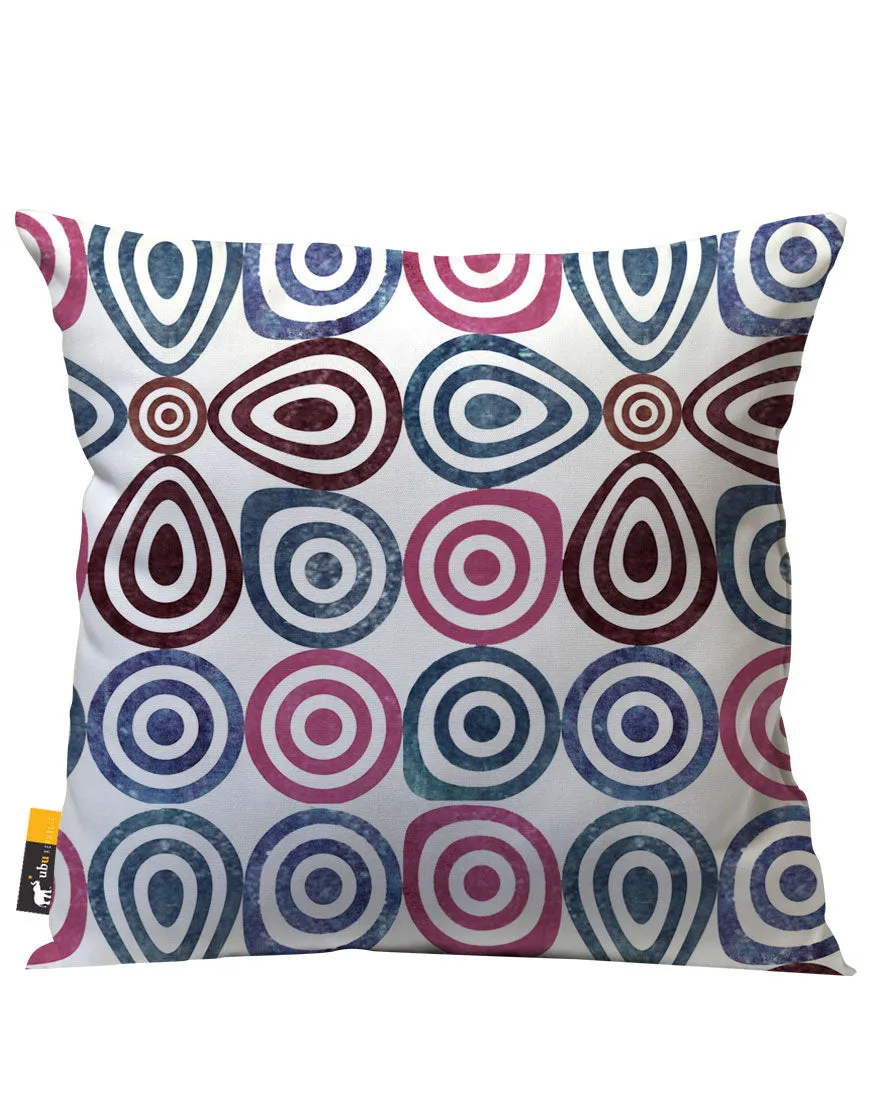 Retro Lounge Outdoor Throw Pillow