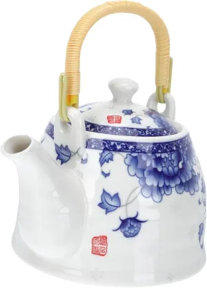 Retro Teapot 1 Piece Ceramic Pot Teapot Heat Resistant Kettle Handle for Bottle Water Container Desktop Use