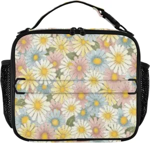 Reusable Lunch Box for Men/Women Insulated Lunch Bag Leakproof Lunchbox Freezable Lunch Cooler Bag with Adjustable Shoulder Strap Patternt 5