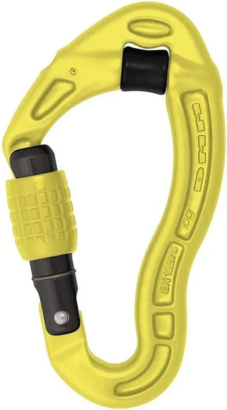 Revolver Screwgate Locking Carabiner - Lime