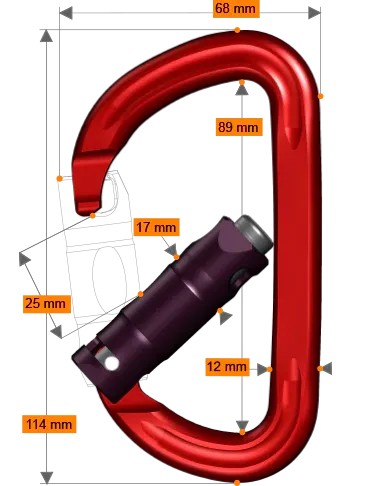 Rock Exotica - rockD Screw-Lock Carabiner