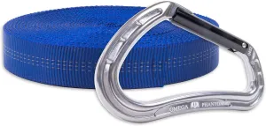 Rock-N-Rescue Premium 25-Foot Tubular Nylon Webbing - Professional Grade Climbing & Rescue Equipment, High-Strength Utility Strap with Locking Carabiner, Safety Gear for Firefighters & Climbers