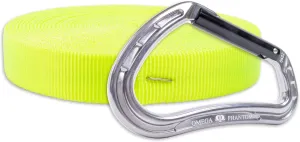 Rock-N-Rescue Premium 25-Foot Tubular Nylon Webbing - Professional Grade Climbing & Rescue Equipment, High-Strength Utility Strap with Locking Carabiner, Safety Gear for Firefighters & Climbers