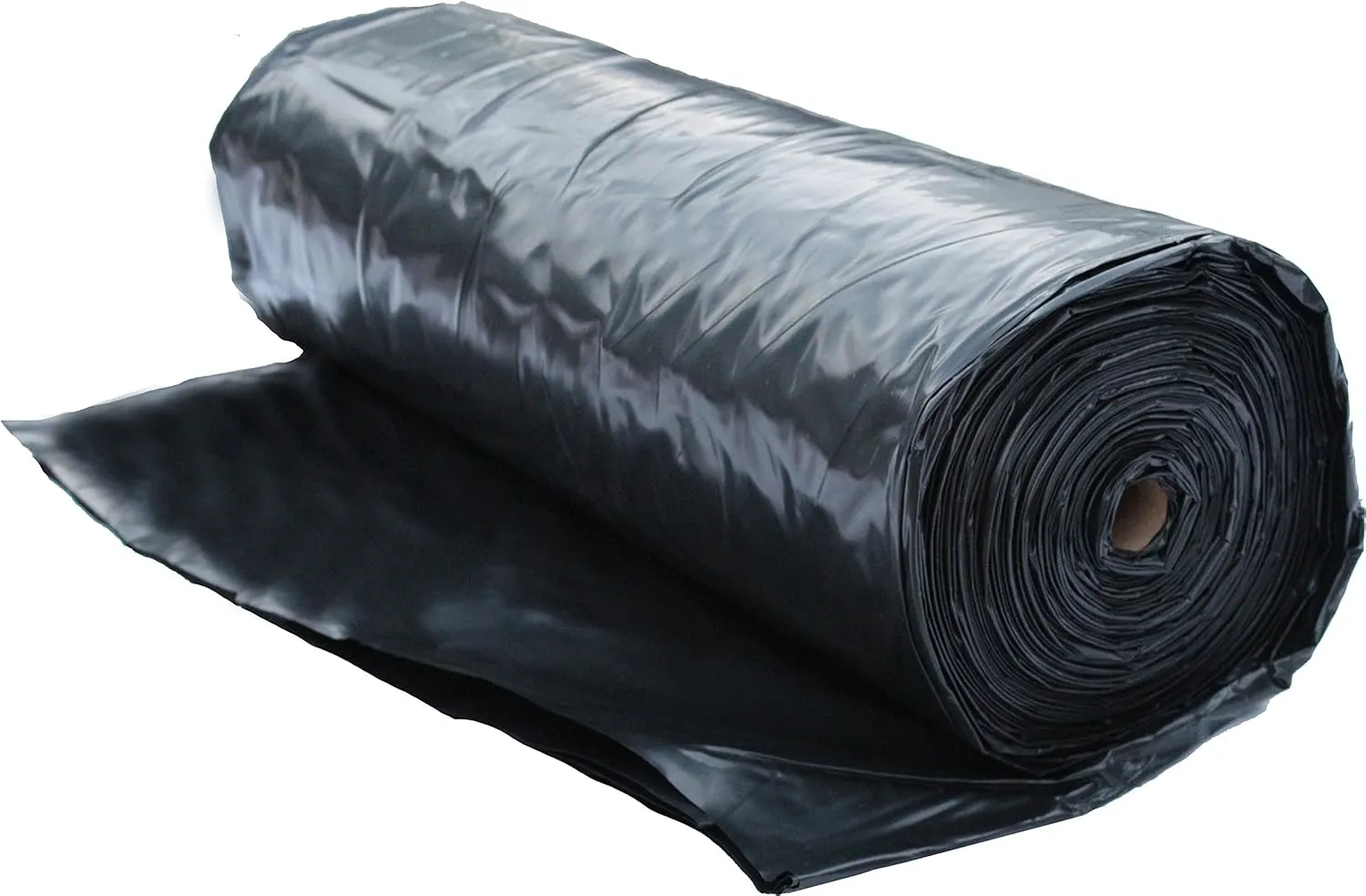 Roly Poly - Black Plastic Sheeting - 6 mil - (20' x 100') - Black Plastic Tarp, Polyethylene Vapor Barrier Plastic Sheet, Construction Plastic, Black Painters Tarp, Heavy Duty Plastic Roll, Drop Cloth