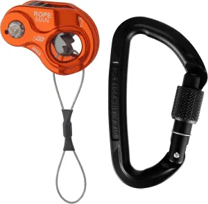Ropeman 1 Ascender   Session Locking Carabiner - Lightweight Rope Clamp for Climbing, Hunting, Tree Climbing, & Rigging