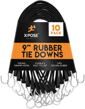 Rubber Tie Down Straps 9 10 pack