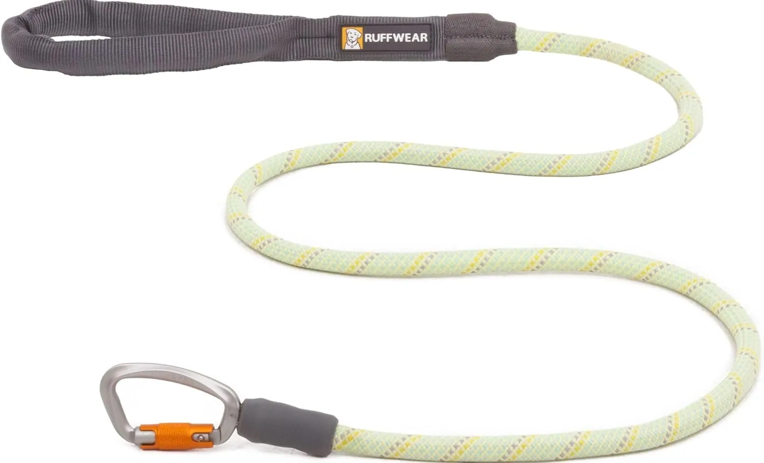 Ruffwear, Knot-a-Leash Dog Leash, Reflective Rope Lead with Carabiner, Moss Green, Small