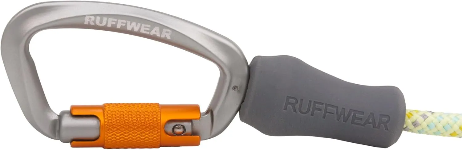 Ruffwear, Knot-a-Leash Dog Leash, Reflective Rope Lead with Carabiner, Moss Green, Small