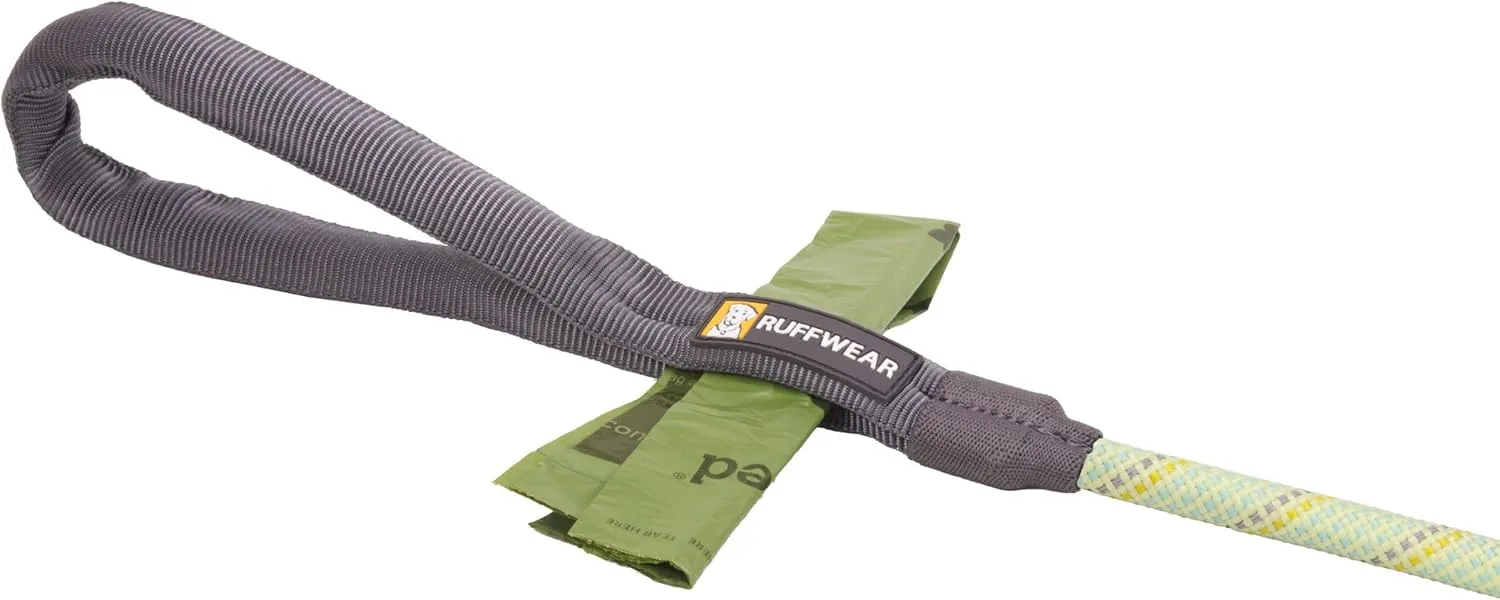 Ruffwear, Knot-a-Leash Dog Leash, Reflective Rope Lead with Carabiner, Moss Green, Small