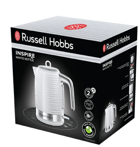 RUSSELL HOBBS<BR>
Inspire Kettle<BR>
White<BR>