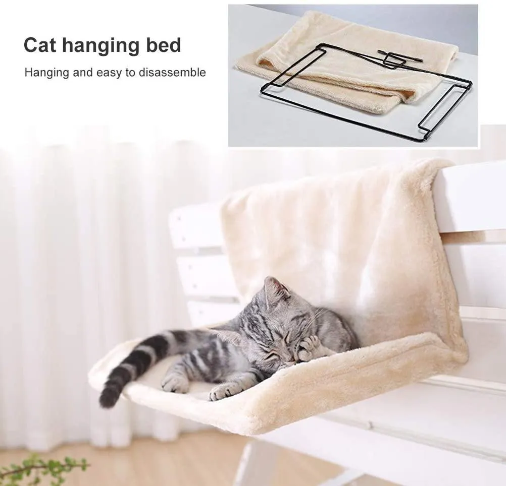 Rynx | Cat Bed Removable Windowsill Cat Radiator Lounge Hammocks for Cat Kittens Hanging Bed Cozy Carrier Pet Bed Seat Hammock