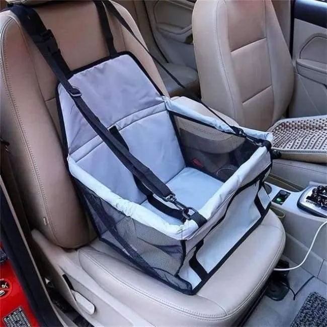 Rynx | Nylon Waterproof Travel 2 in 1 Carrier for Dogs Foldable Thick Pet Cat Dog Car Booster Seat Cover Outdoor Pet Bag Hammock