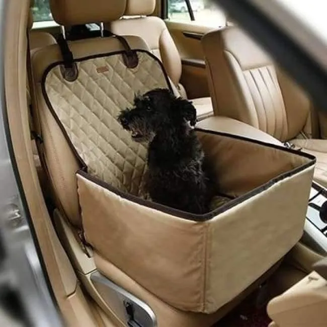 Rynx | Nylon Waterproof Travel 2 in 1 Carrier for Dogs Foldable Thick Pet Cat Dog Car Booster Seat Cover Outdoor Pet Bag Hammock