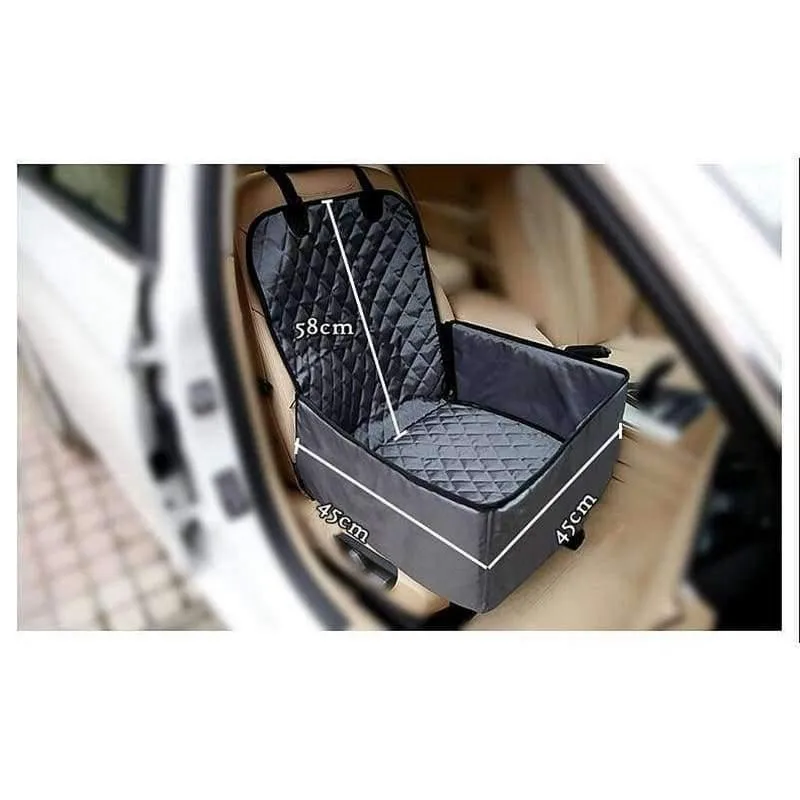 Rynx | Nylon Waterproof Travel 2 in 1 Carrier for Dogs Foldable Thick Pet Cat Dog Car Booster Seat Cover Outdoor Pet Bag Hammock