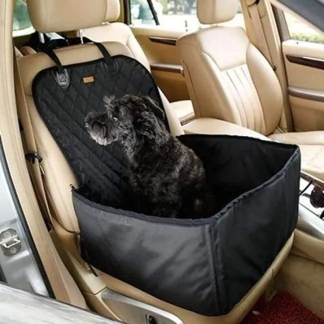 Rynx | Nylon Waterproof Travel 2 in 1 Carrier for Dogs Foldable Thick Pet Cat Dog Car Booster Seat Cover Outdoor Pet Bag Hammock