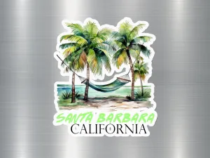 Santa Barbara California Hammock Sticker