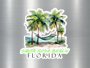 Santa Rosa Beach Florida Hammock Sticker