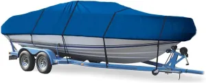 SBU Blue Boat Cover Compatible for GLASTRON GT-205 BR W/EXTD SWPF 2008, Travel Storage Mooring